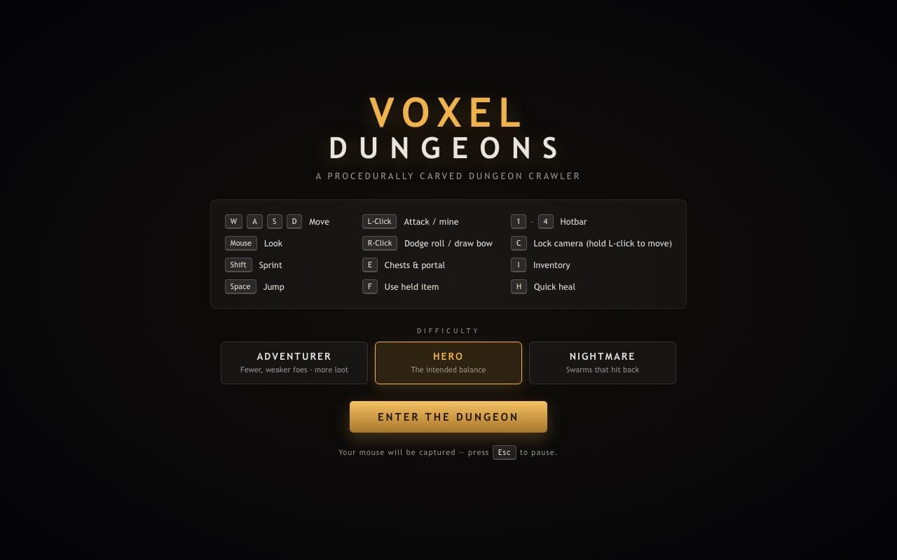 Voxel Dungeons